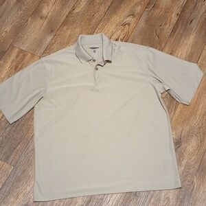 Pebble Beach Men's Light Tan Polo Golf Shirt